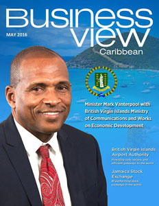 May 2016 issue cover for Business View Caribbean.