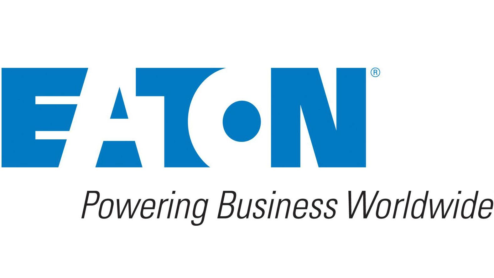 Eaton Corporation logo with the tagline Powering Business Worldwide