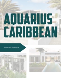 Aquarius Caribbean brochure cover.