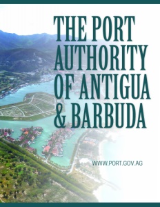 The Port Authority of Antigua & Barbuda brochure cover.