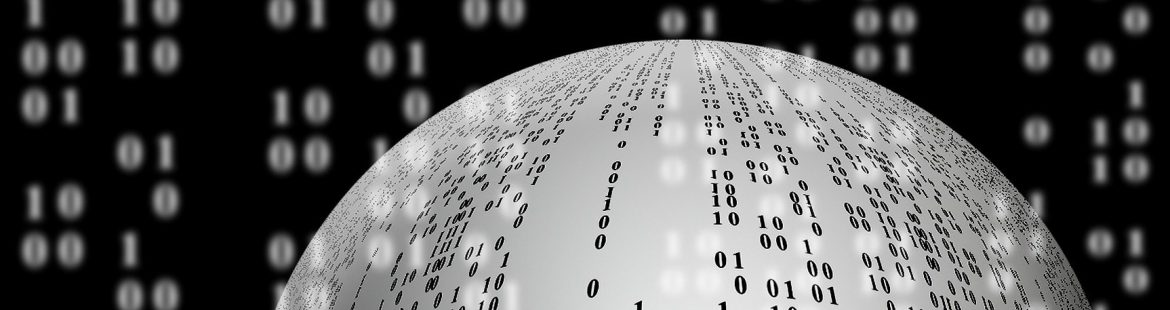 CaribNOG Trinidad feature image. Silver ball with ones and zeroes.