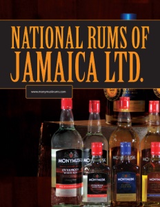 National Rums of Jamaica Ltd. brochure cover.