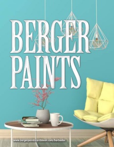 Berger Paints Barbados Limited brochure cover.