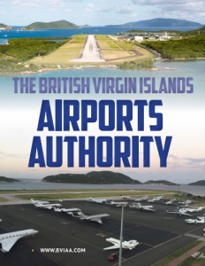 The British Virgin Islands Airports Authority brochure cover.