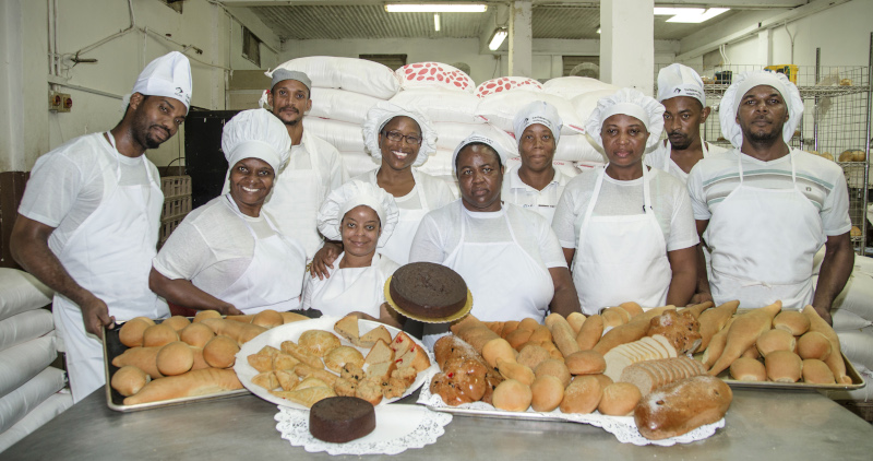 Glace Supermarket St. Lucia Bakery staff.