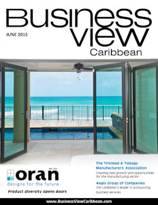 June 2015 issue cover of Business View Caribbean.