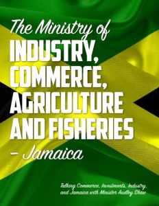 The Ministry of Industry, Commerce, Agriculture and Fisheries brochure cover.