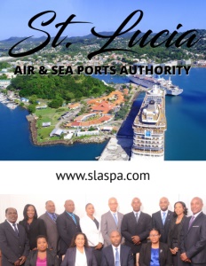 St. Lucia Air & Sea Ports Authority brochure cover.