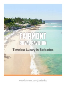 Fairmont Royal Pavilion Barbados brochure cover.