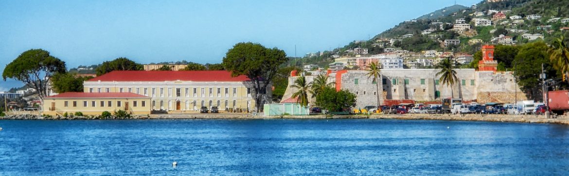 Lockhart Realty Inc.; View of St. Thomas buildings on the water.