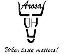 Arosa Logo Black on White with Slogan no email Arosa logo.