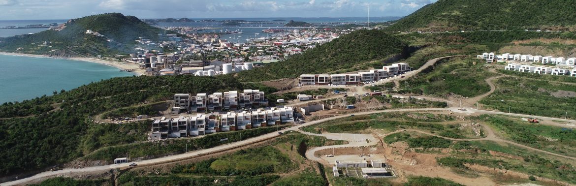 Winward Roads Infrastructure Indigo Bay Project aerial view.