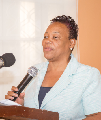 The Honorable Minister Roselyn Paul of the Ministry of Commerce, Enterprise and Small Business Development - Dominica