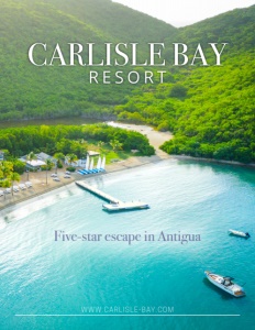 Carlisle Bay Resort brochure cover.